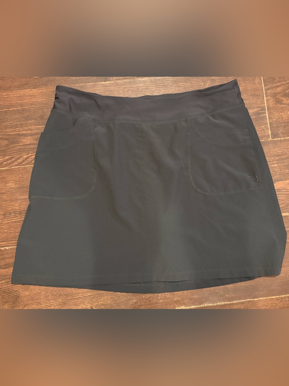 NOLA Plus Size Athletic Activewear Skort Black Pockets 1X